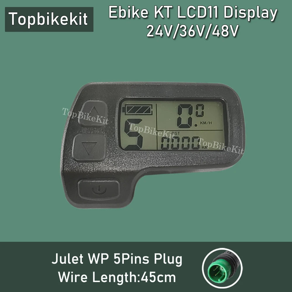 Ebike KT Display LCD8H Meter Display LED890 LED900S LCD3/4/5/8/9/10H/11 LCD Display+Julet 5pins WP Plug /SM Plug