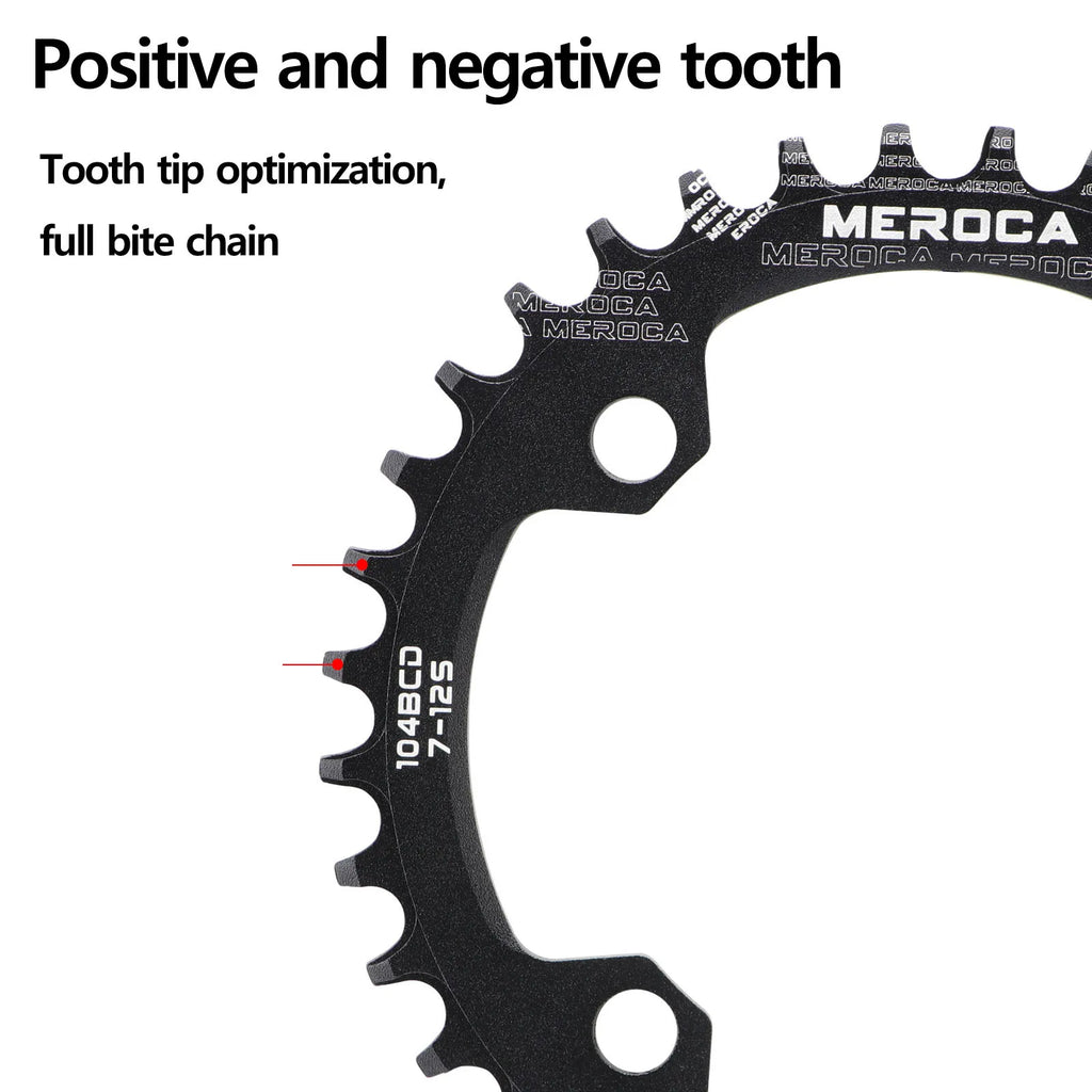 Square taper crank set 104 bcd 24mm bicycle connecting rods 170mm lightweight crank arm Monoplate cranks single speed crankset