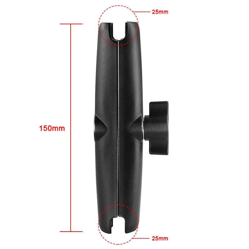 1 inch Ball Head Adapter Mount Base Motorcycle Handlebar Rearview Mirror Bracket for DJI GoPro Insta360 Action Camera Accessory