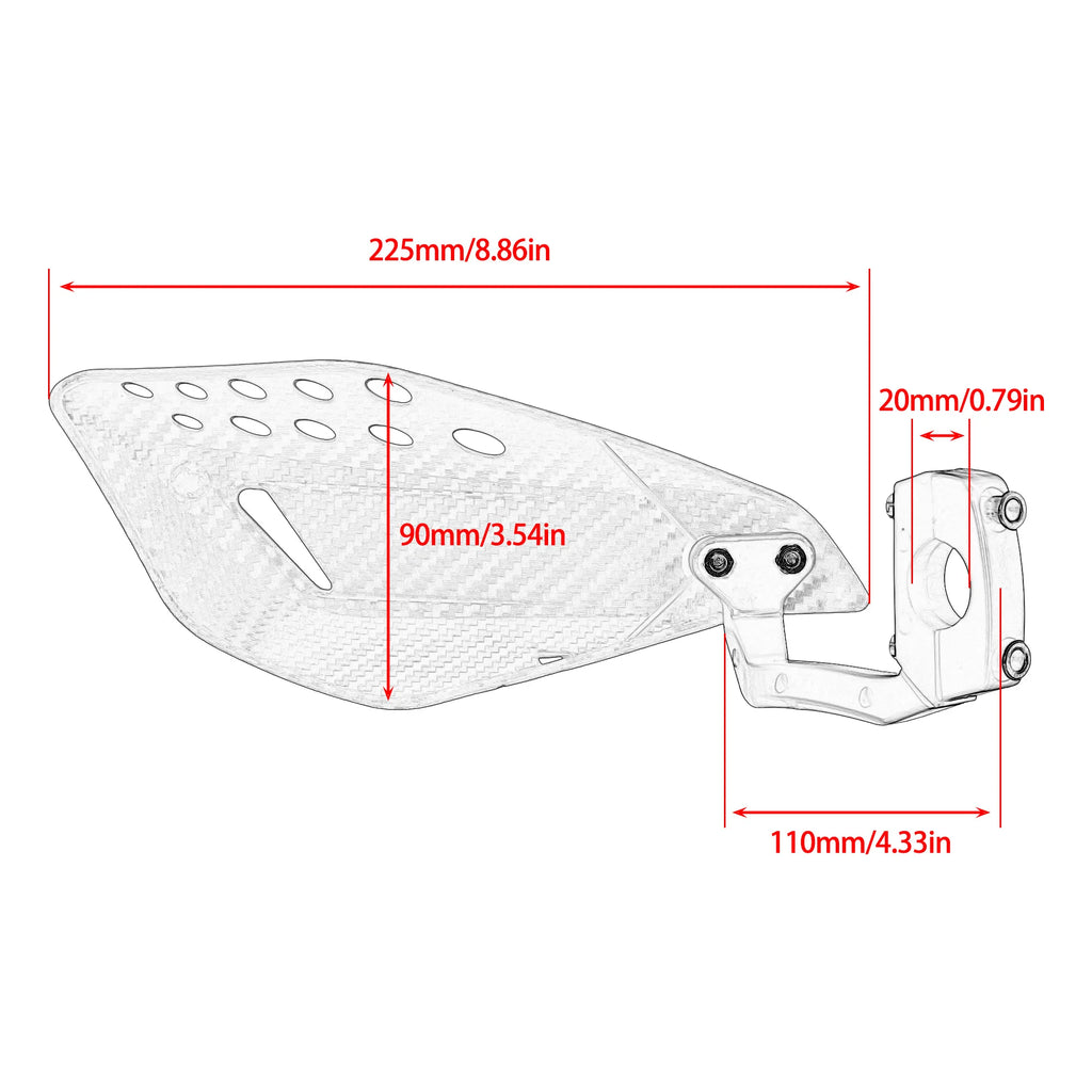 Motorcycle Hand Protector Motocross Handguards 7/8'' 22mm For KTM kawasaki Yamaha ATV Universal Dirt Bike Accessories Enduro