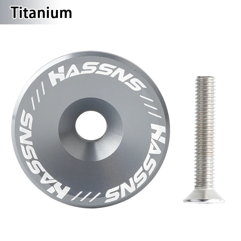 HASSNS Mtb Power Cap Stem Cap Bicycle Headset Top Cover For Mountain Road Bike Table Cover Aluminium Alloy Steering Series Top
