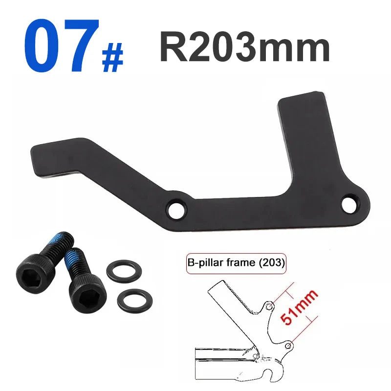 Bicycle Disc Brake Adapter MTB Disc Brake Converter for IS PM 160 180 203mm Rotor Mountain Bike Bracket Cycling Caliper Mount