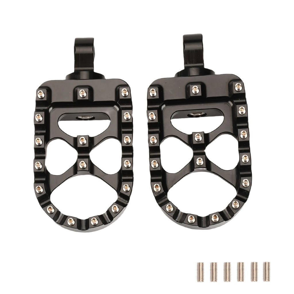 Motorcycle Foot Pegs MX Wide Fat Footrests Pedals W/Shifter Pegs For Harley Sportster XL 883 1200 Dyna Street Bob Bobber Custom