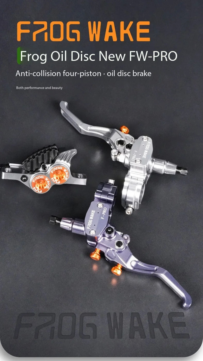 Frog F-PRO 4-Piston Hydraulic Brake DH Downhill for MTB & E-Bike