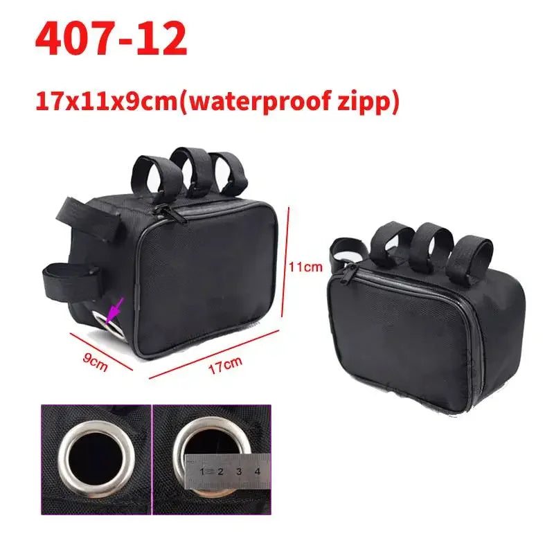Bicycle Bike Tube Frame Pack Bag Case Battery front Tool Box Storage MTB Ebike