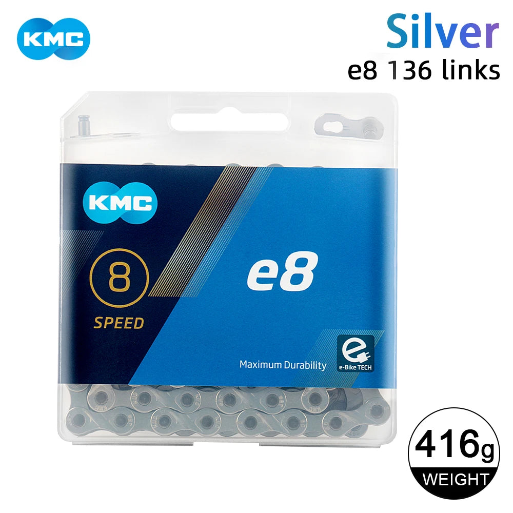 KMC E-BiKE E8 E9 E10 E11 E12 Chain 8 9 10 11 12 Speeds 136 Links Anti-rust Electric Sport Bicycle eBike Chains Original