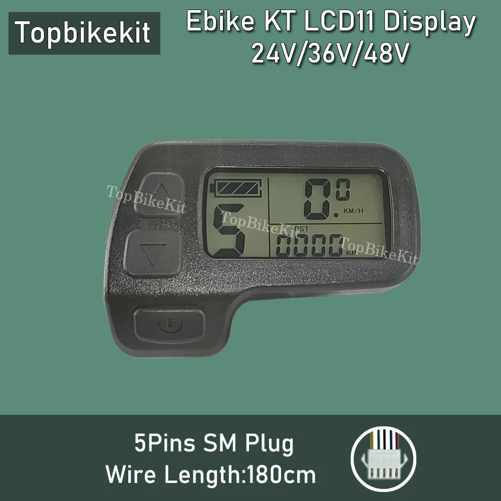 Ebike KT Display LCD8H Meter Display LED890 LED900S LCD3/4/5/8/9/10H/11 LCD Display+Julet 5pins WP Plug /SM Plug
