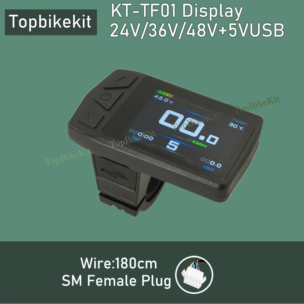 Ebike KT Display LCD8H Meter Display LED890 LED900S LCD3/4/5/8/9/10H/11 LCD Display+Julet 5pins WP Plug /SM Plug