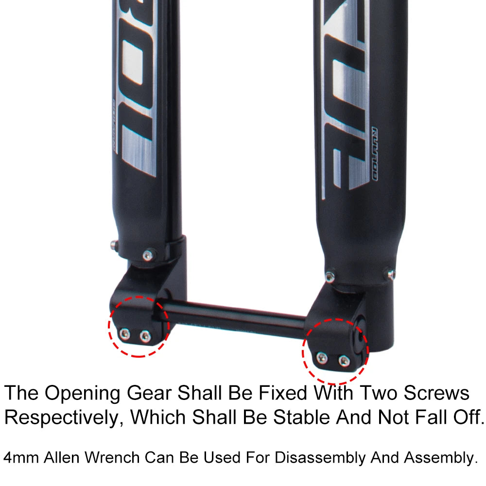BOLANY Downhill MTB Electric Bike Beach Motorcycle Inverted Fork Shock Absorber 160mm  26 27.5 29 XC AM DH Bicycle Accessories