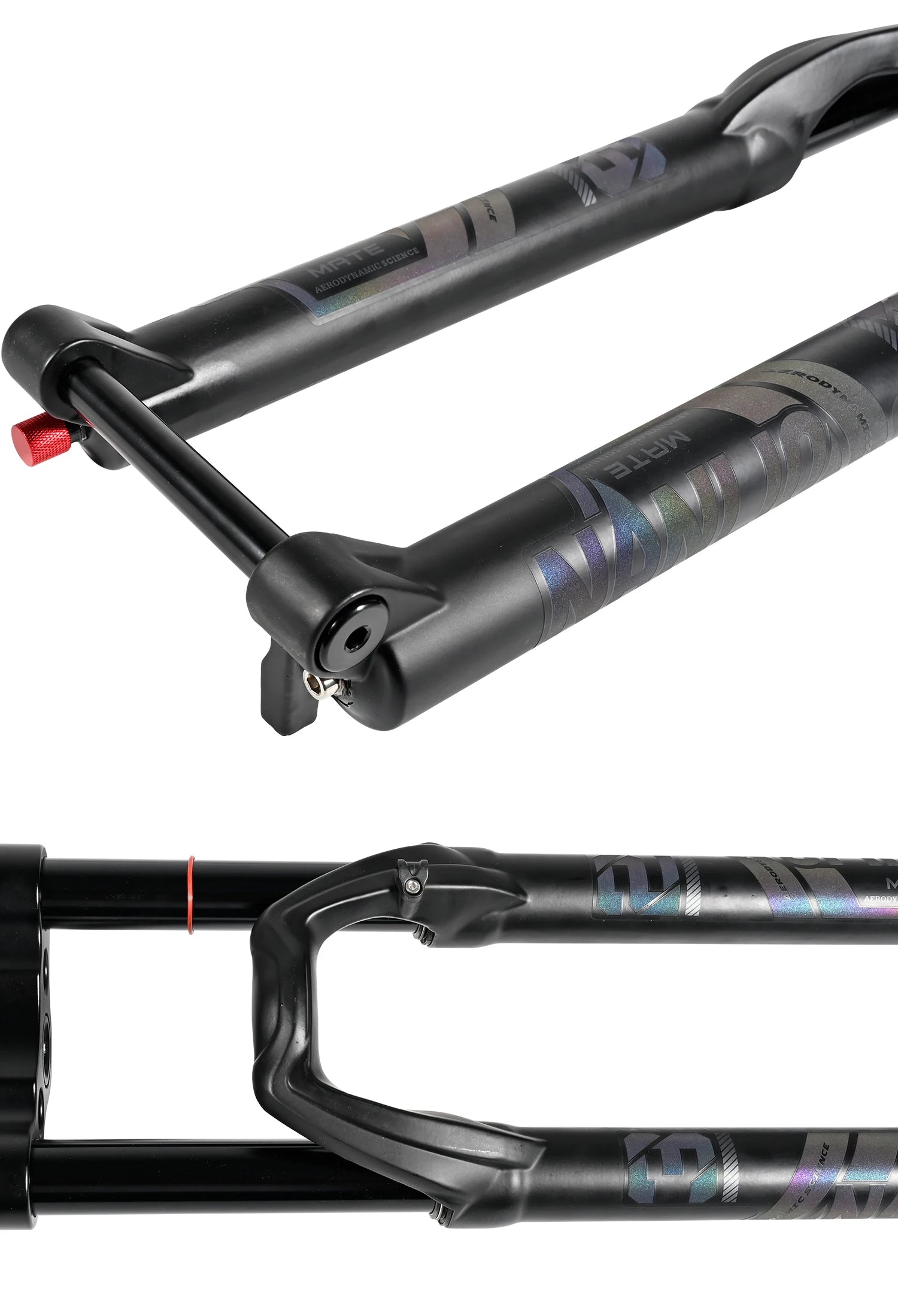 NanLio Double Shoulder Snow Front Fork 27.5inch / 29*2.5 inch MTB Fork 150mm Travel Air Supension Bike Fork E-bike Fork 15/9MM