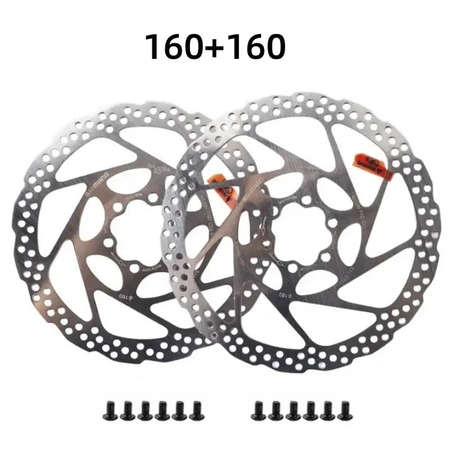 SHIMANO DEORE SM-RT56 Brake Rotor 160MM 180MM Mountain Bicycle Hydraulic Disc Brake Rotors with 6 Bolts for Resin Pad Bike Parts