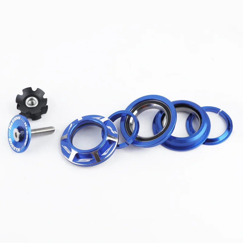 1 1/8 Inch 44mm Integrated MTB Headset Tapered Straight Tube Fork Bicycle Steering Bearing With Top Cap For Mountain Bike