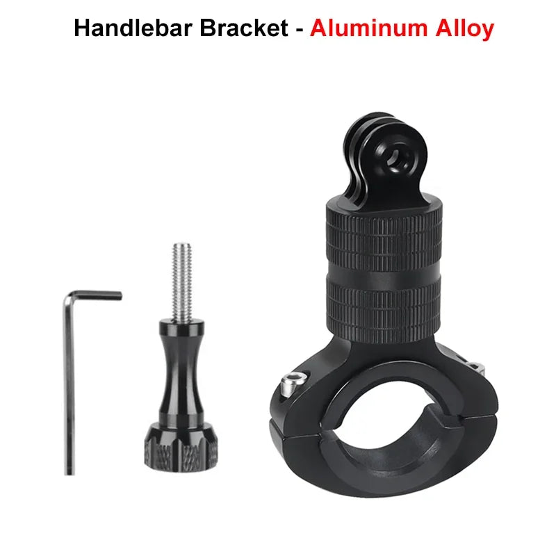 Bicycle Handlebar Mount Motorcycle Holder For Gopro Hero 13 12 11 10 9 8 SJCAM SJ4000 AKASO X5 insta360 DJI Osmo Action Camera