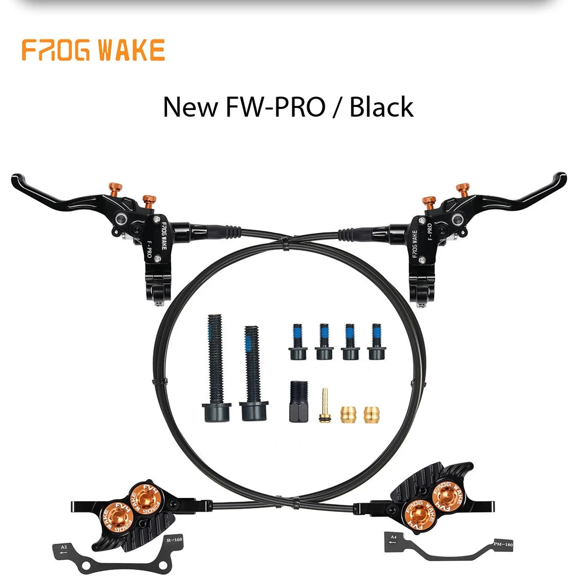 Frog F-PRO 4-Piston Hydraulic Brake DH Downhill for MTB & E-Bike