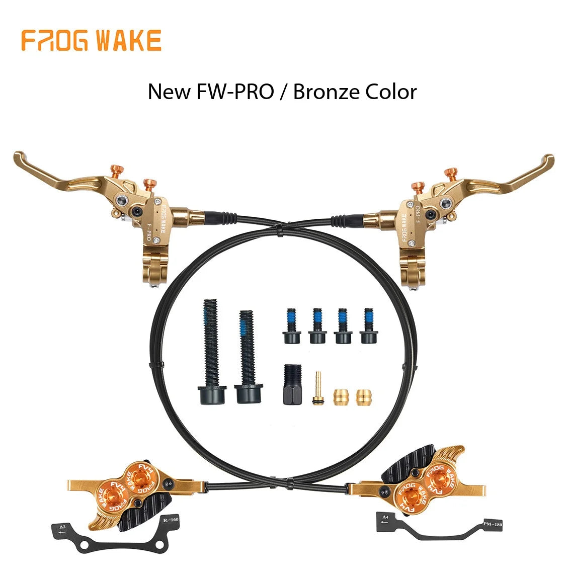 Frog F-PRO 4-Piston Hydraulic Brake DH Downhill for MTB & E-Bike
