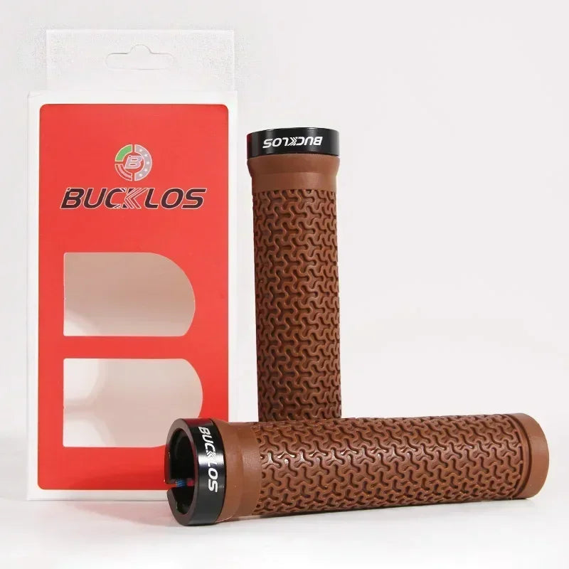 BUCKLOS Bicycle Grips Integrated Rubber Anti-slip Mtb Handlebar Cover Lock on Mountain Bike Handle Bar Cuffs BMX Cycling Parts