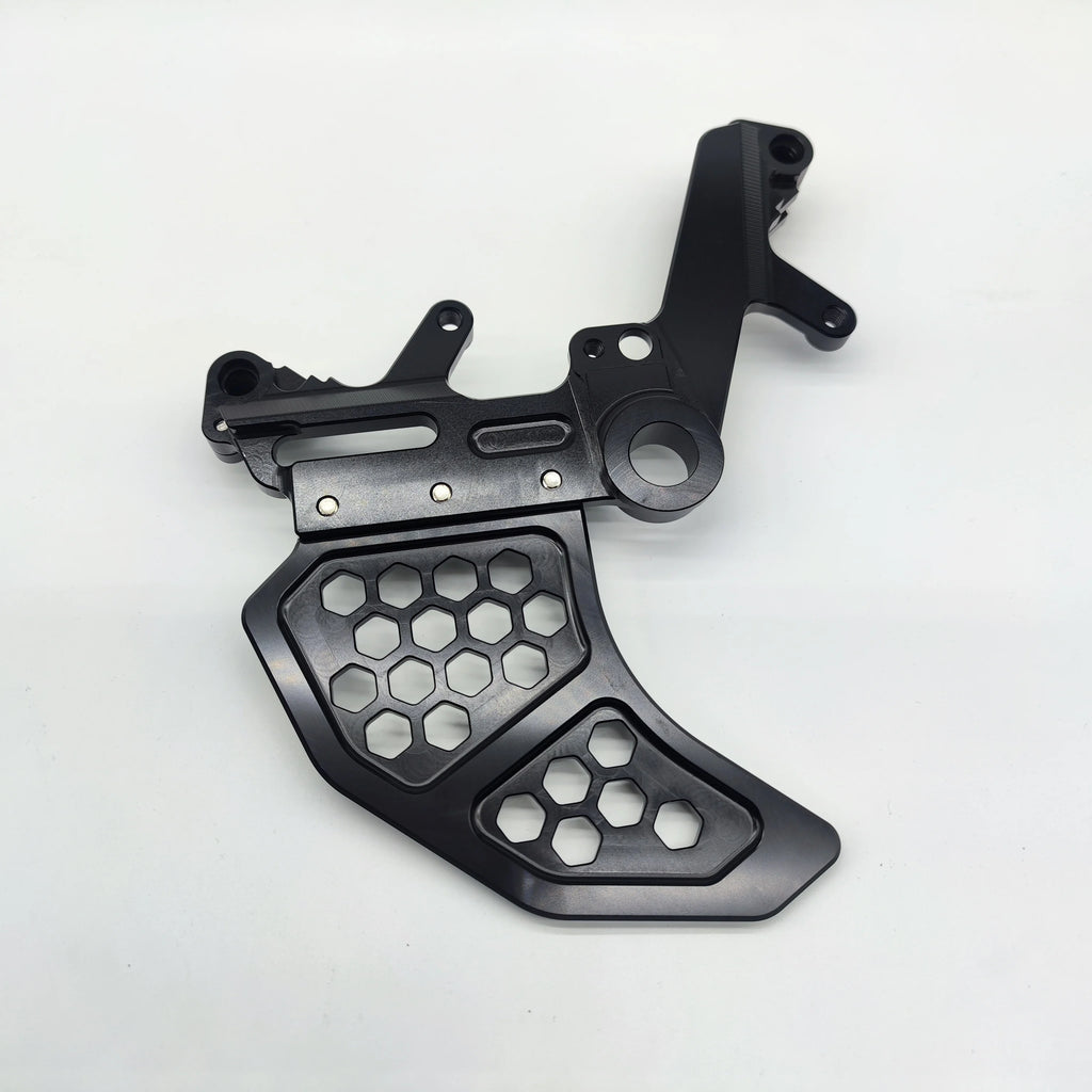 FMO CNC-Machined Reinforced Dual Caliper Bracket – With Disc Protection, For Ultra Bee Motorcycle Accessory