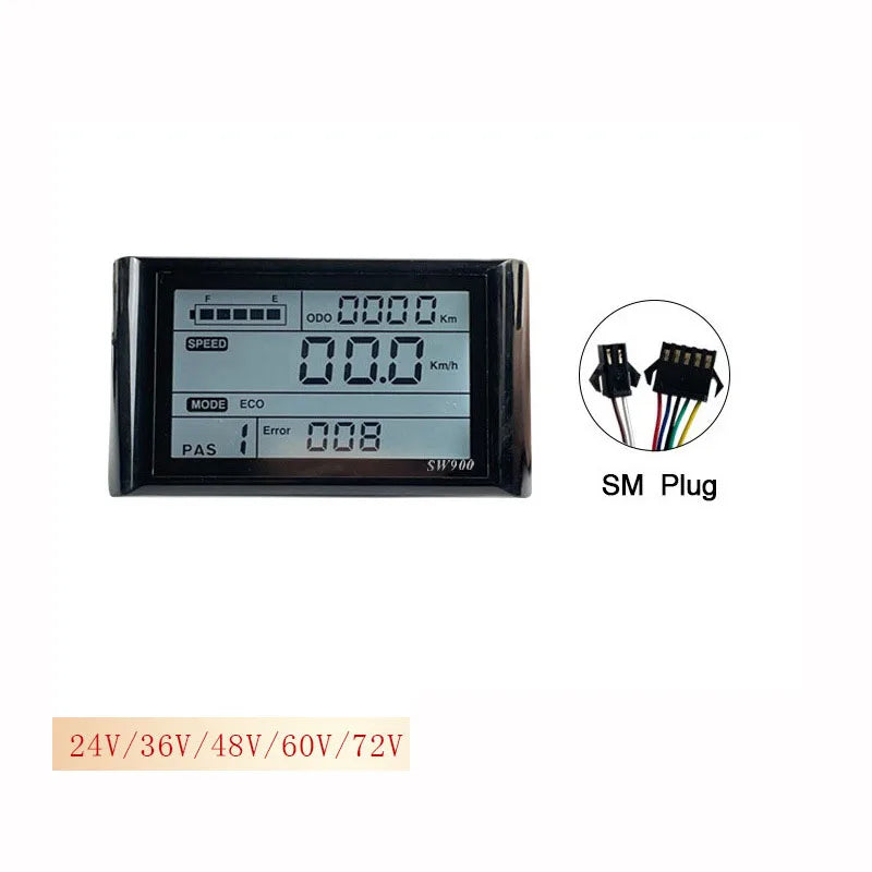 3000W 5000W Electric Bicycle Scooter Controller System 48V-72V 60A 80A Dual-mode 18-tube Sine Wave Controller S830 SW900 Display