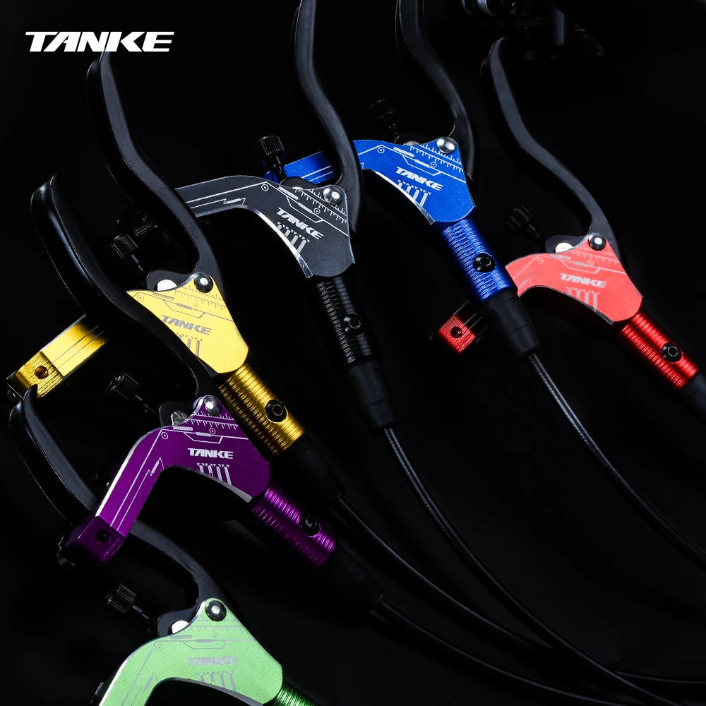 TANKE Mountain Bike Hydraulic Disc Brake Kit with 160mm Rotors, Hydraulic Calipers, Front and Rear Mounts, and 22.2mm Handlebar