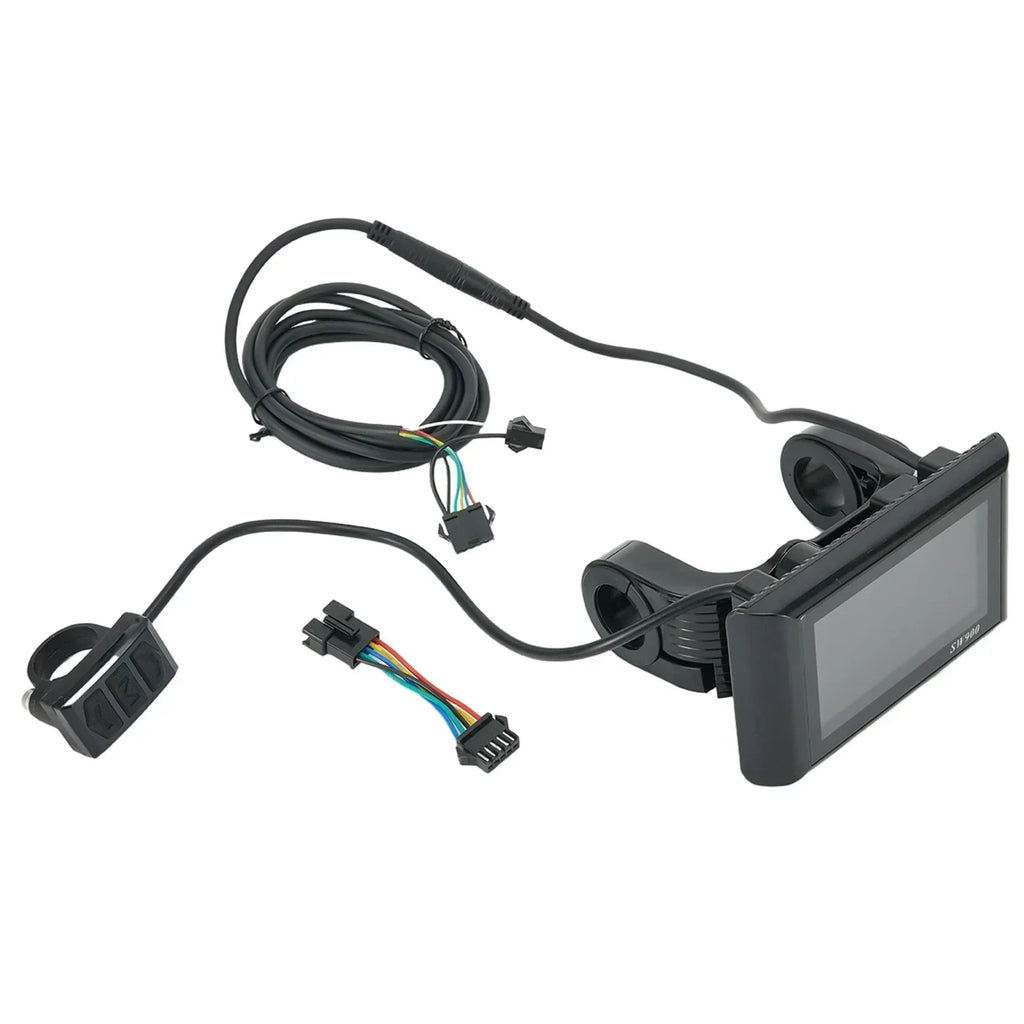 1 Set E-Bike SW900 LCD Colorful Display Control Panel 24-60V Electric Bicycle Scooter 5pin/6pin SM Plug Bicycle Accessories