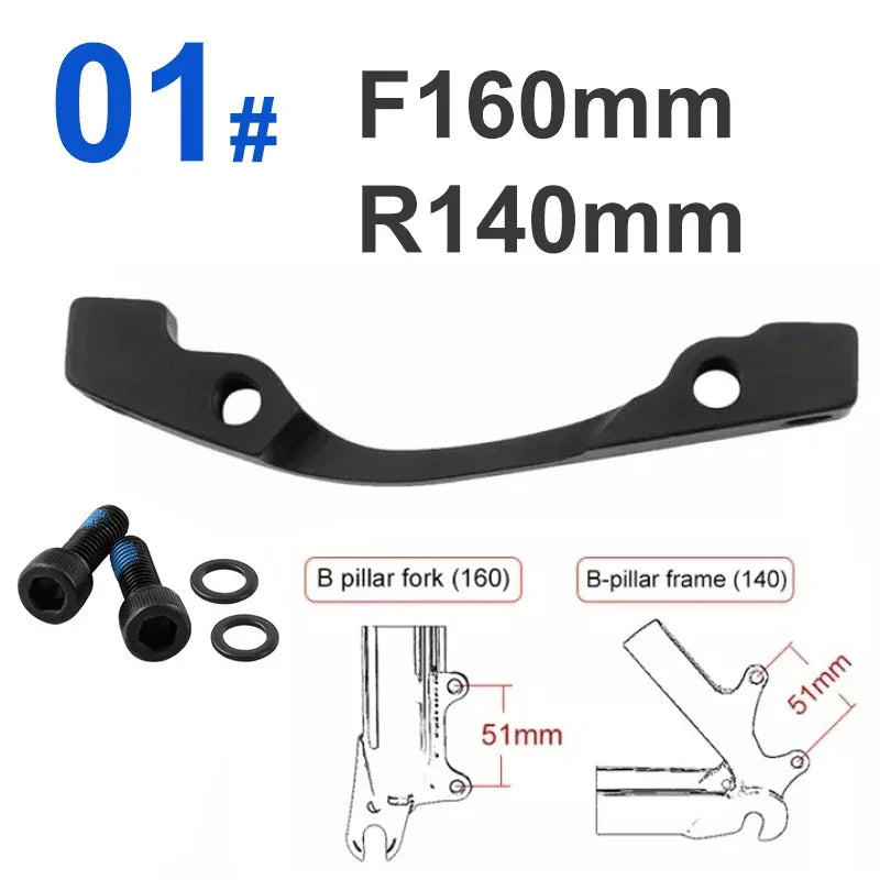 Bicycle Disc Brake Adapter MTB Disc Brake Converter for IS PM 160 180 203mm Rotor Mountain Bike Bracket Cycling Caliper Mount