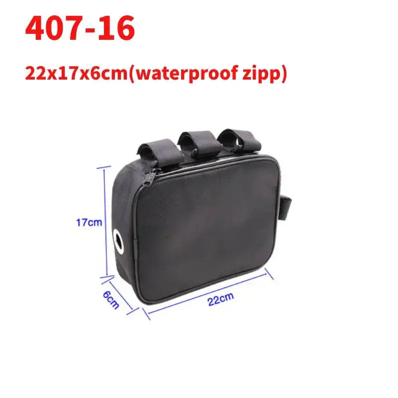 Bicycle Bike Tube Frame Pack Bag Case Battery front Tool Box Storage MTB Ebike