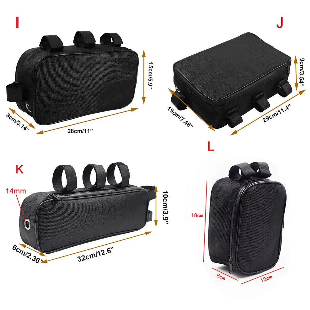 Bicycle Bike Tube Frame Pack Bag Case Battery front Tool Box Storage MTB Ebike