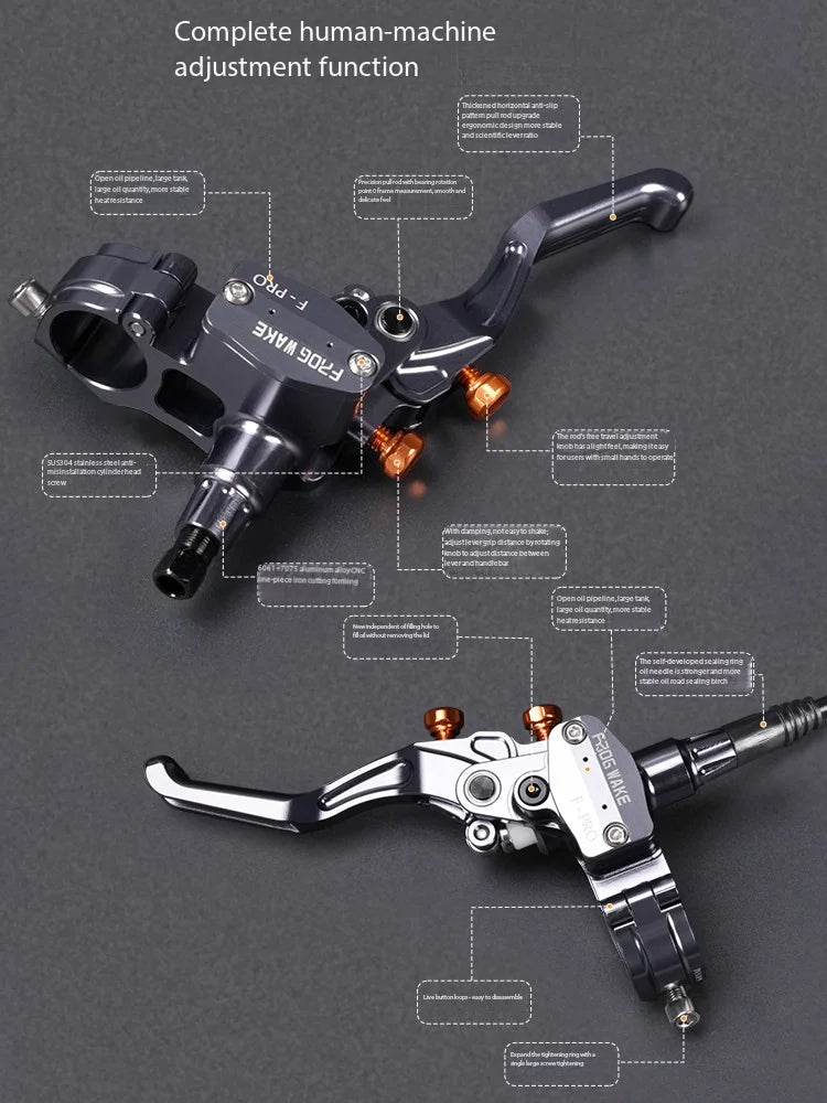 Frog F-PRO 4-Piston Hydraulic Brake DH Downhill for MTB & E-Bike