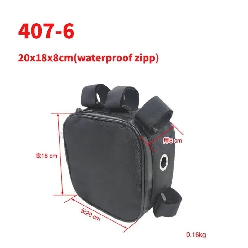 Bicycle Bike Tube Frame Pack Bag Case Battery front Tool Box Storage MTB Ebike
