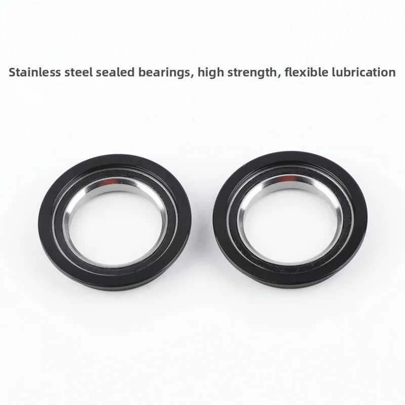1 1/8 Inch 44mm Integrated MTB Headset Tapered Straight Tube Fork Bicycle Steering Bearing With Top Cap For Mountain Bike