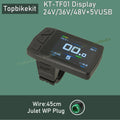 Ebike KT Display LCD8H Meter Display LED890 LED900S LCD3/4/5/8/9/10H/11 LCD Display+Julet 5pins WP Plug /SM Plug