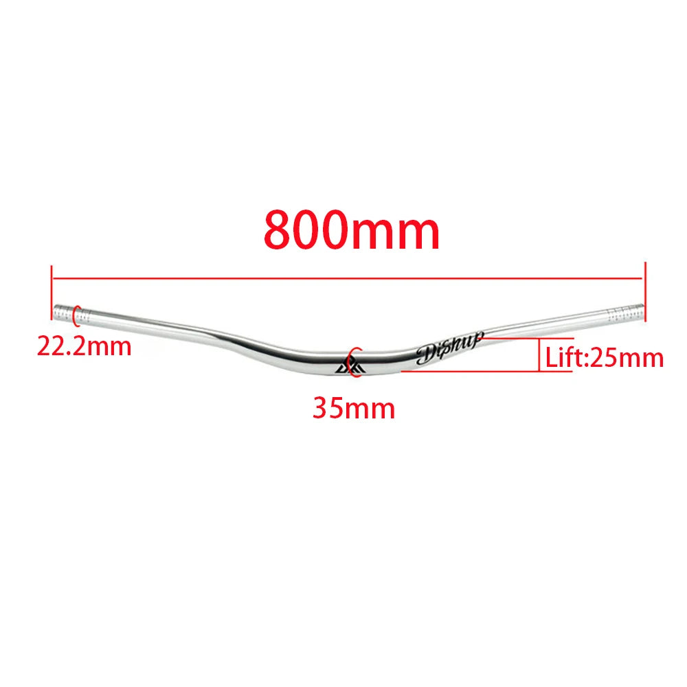 DISRUP 780/800mm Mountain Bike Handlebar, 31.8/35mm Diameter, Aluminum Alloy Handlebar for Downhill Biking and Off-Road Trails