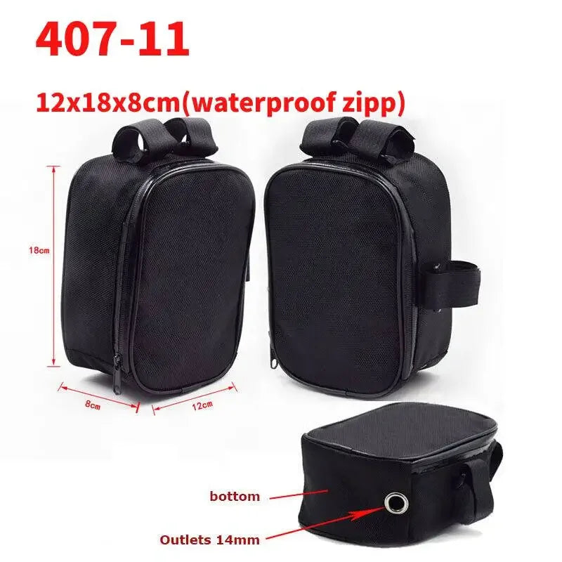 Bicycle Bike Tube Frame Pack Bag Case Battery front Tool Box Storage MTB Ebike