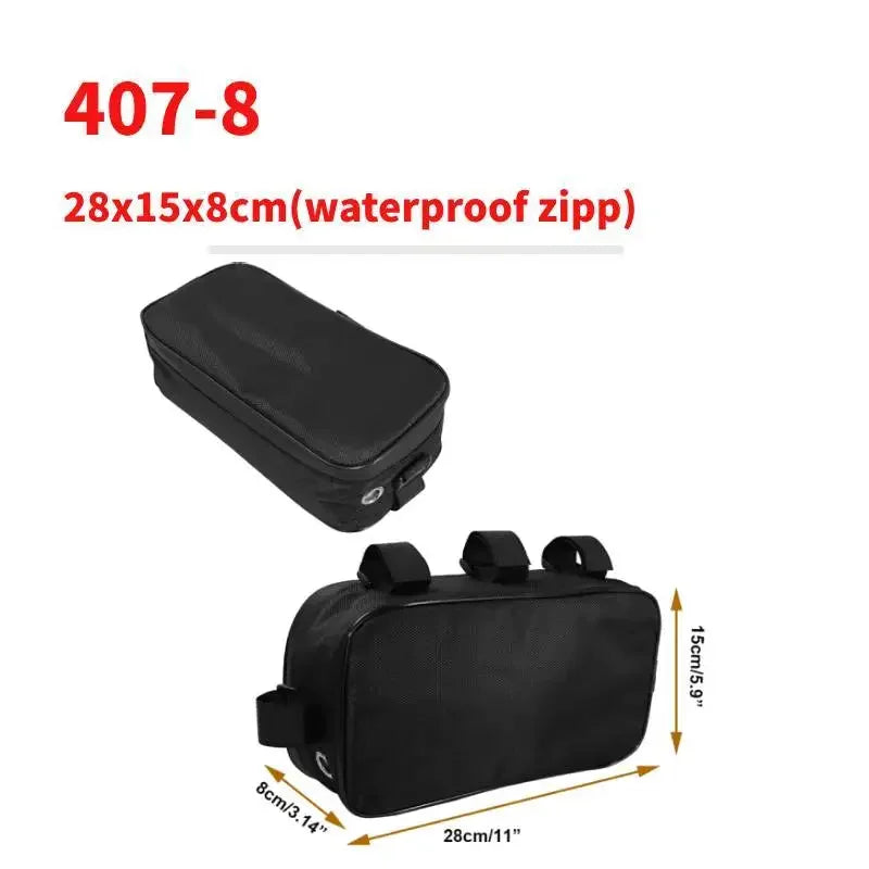 Bicycle Bike Tube Frame Pack Bag Case Battery front Tool Box Storage MTB Ebike
