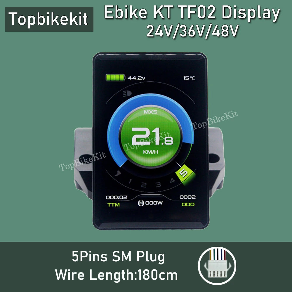 Ebike KT Display LCD8H Meter Display LED890 LED900S LCD3/4/5/8/9/10H/11 LCD Display+Julet 5pins WP Plug /SM Plug
