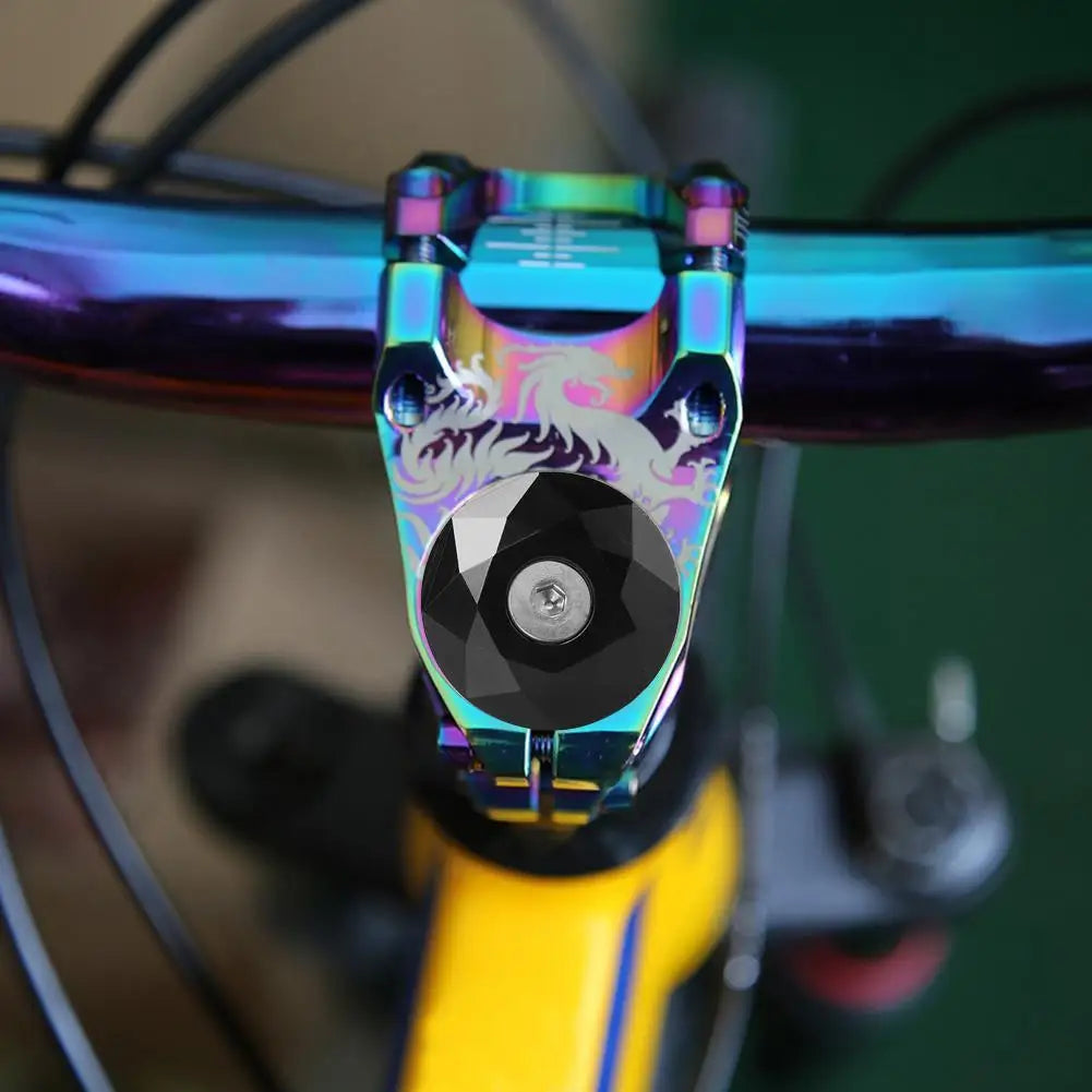 Aluminum Alloy Bicycle Stem Top Cap with/without Screw Bike Cycling Headset Cap Cover Cycling Replacement Parts