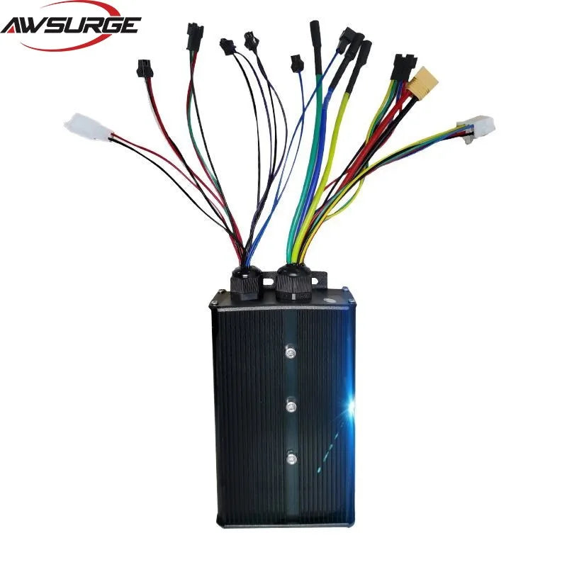 3000W 5000W Electric Bicycle Scooter Controller System 48V-72V 60A 80A Dual-mode 18-tube Sine Wave Controller S830 SW900 Display
